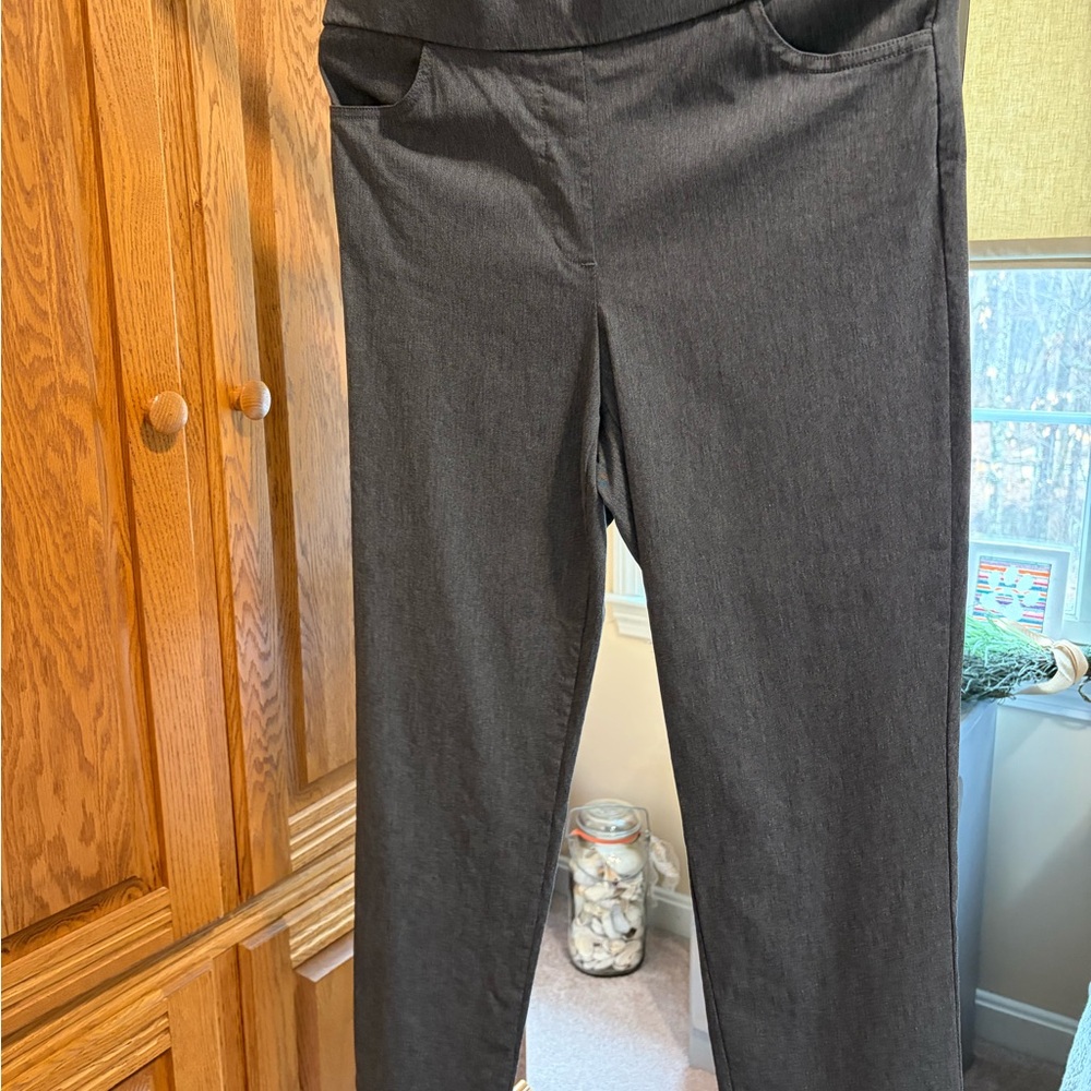 Alfred Dunner Charcoal Gray Jacket
